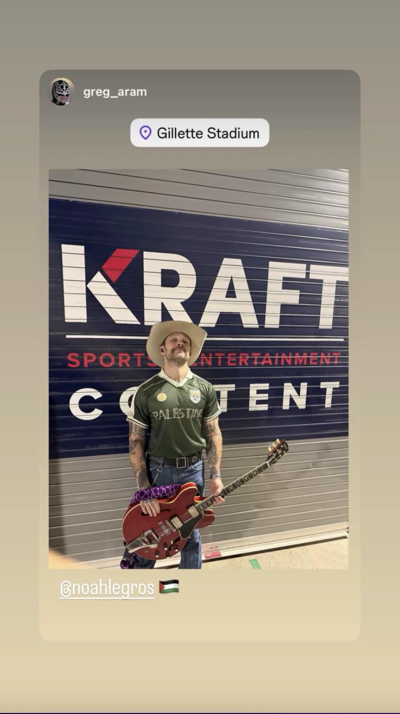 Zach Bryan's Band Members Wear Pro-Palestine Jerseys at Gillette Stadium Gig